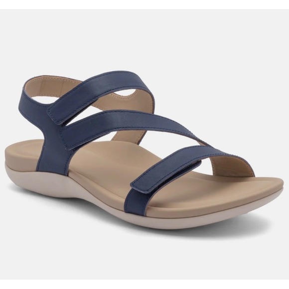 ABEO Oasis Strap 3101 Womens Navy Blue Leather Comfort Sandals Size 8.5 - Picture 10 of 10